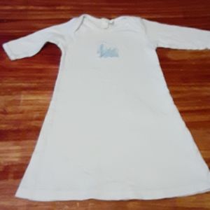 Girl baby white and blue Easter dress